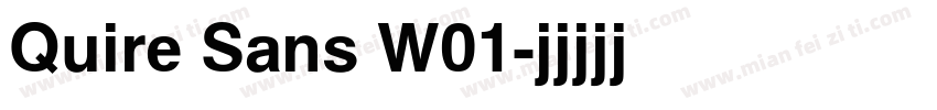 Quire Sans W01字体转换